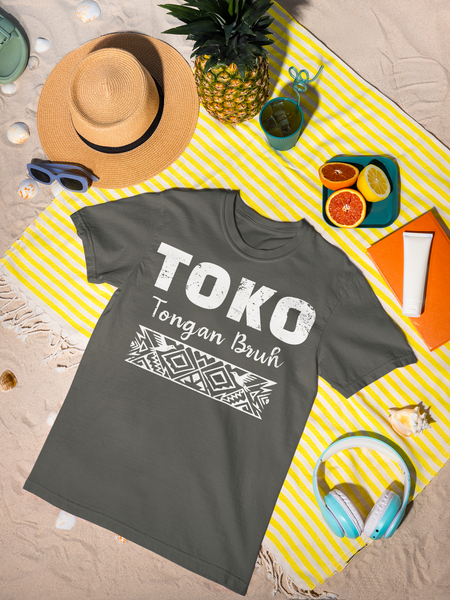 Tongan Bruh UCE Graphic Tee - Bold Island Tatau Print Streetwear