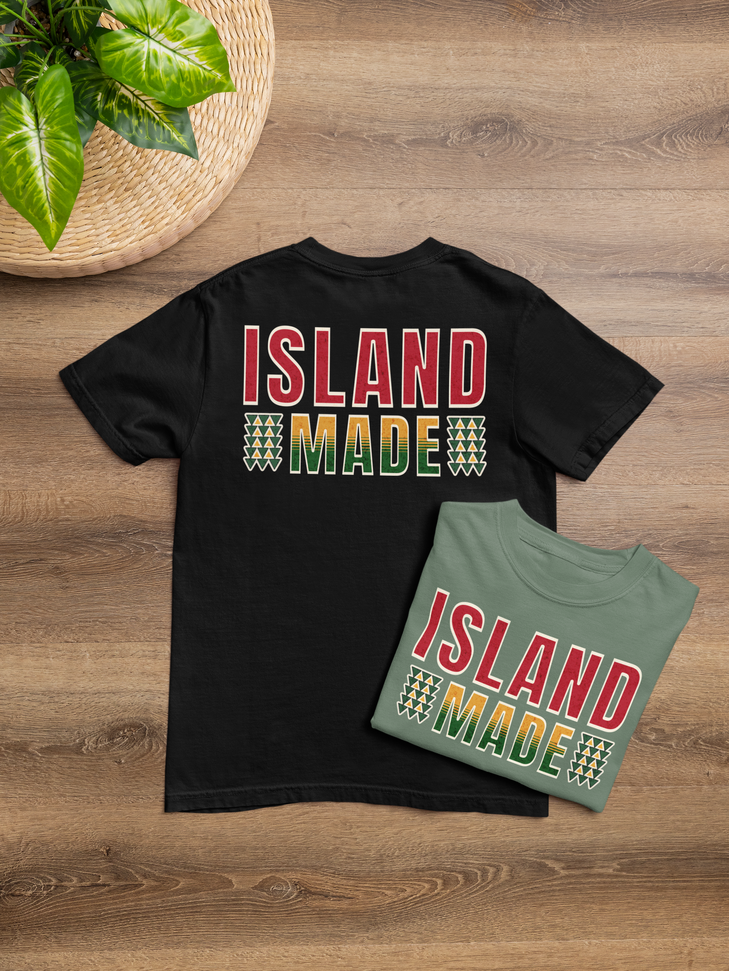 Island Made Vintage Graphic Tee | Polynesian Pride Shirt