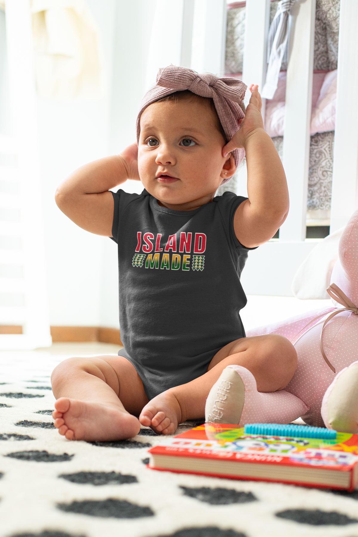 Island Made Baby Onesie, Polynesian Mixed Heritage Baby Bodysuit, Pacific Islander Pride Baby Shower Gift, Cute Island Culture Romper