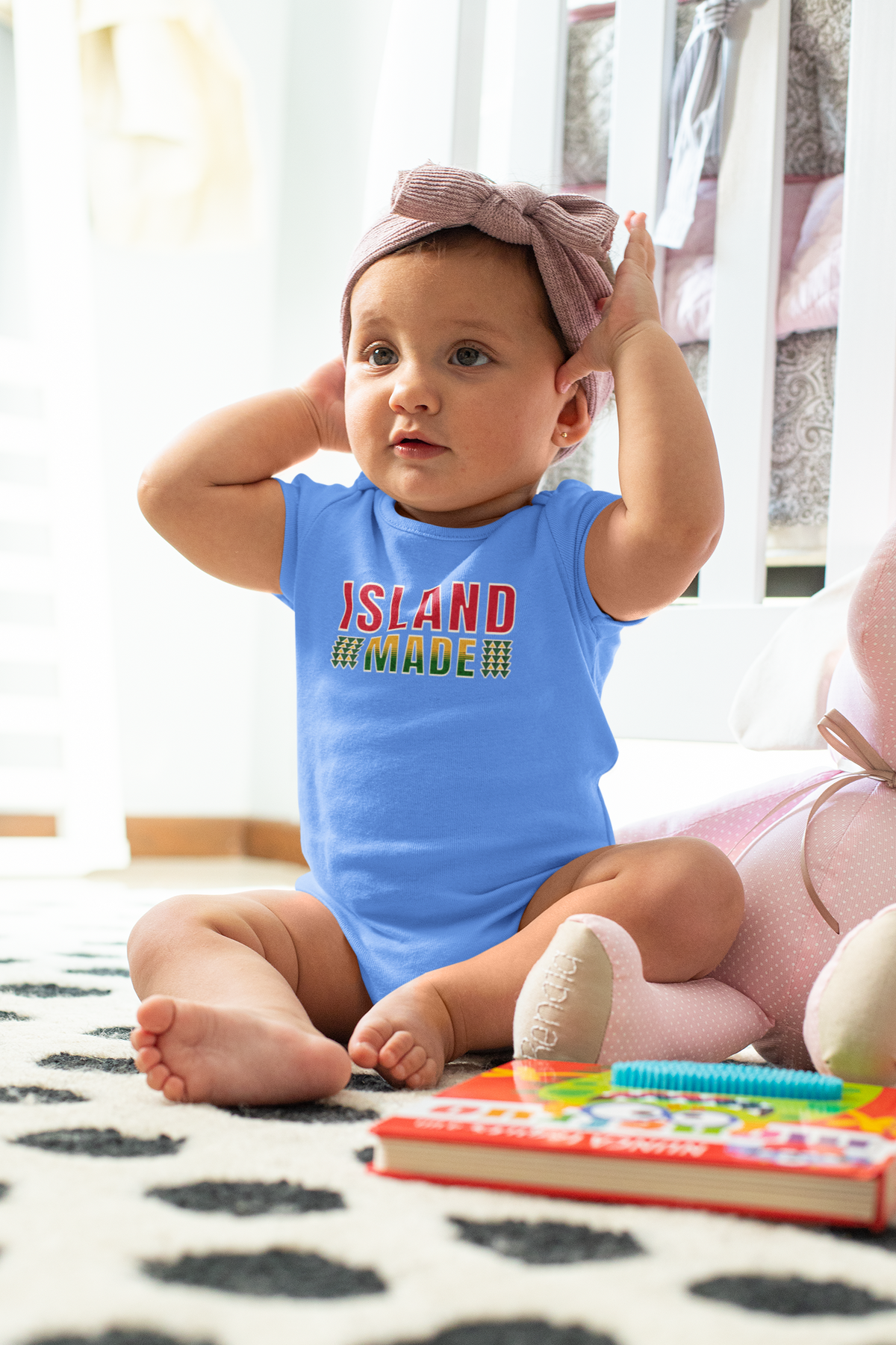 Island Made Baby Onesie, Polynesian Mixed Heritage Baby Bodysuit, Pacific Islander Pride Baby Shower Gift, Cute Island Culture Romper