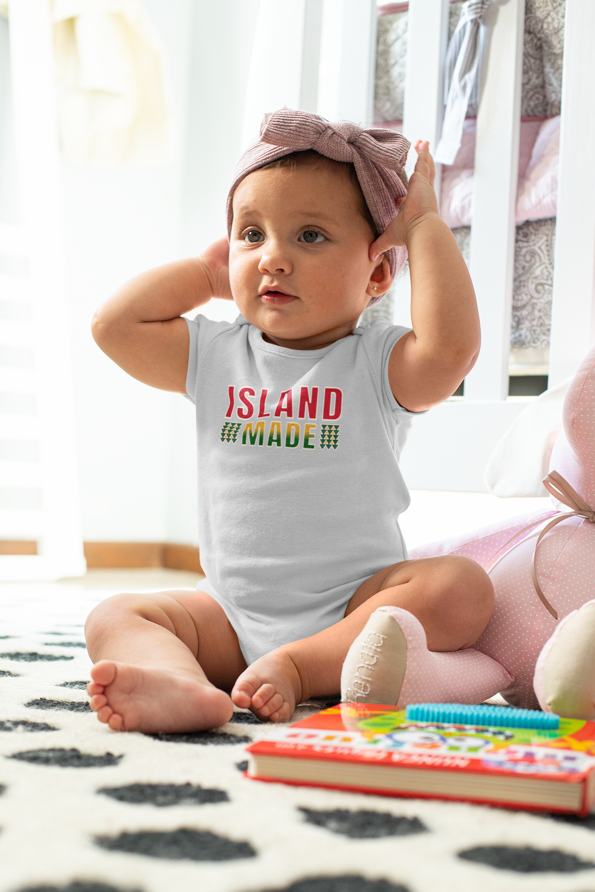Island Made Baby Onesie, Polynesian Mixed Heritage Baby Bodysuit, Pacific Islander Pride Baby Shower Gift, Cute Island Culture Romper