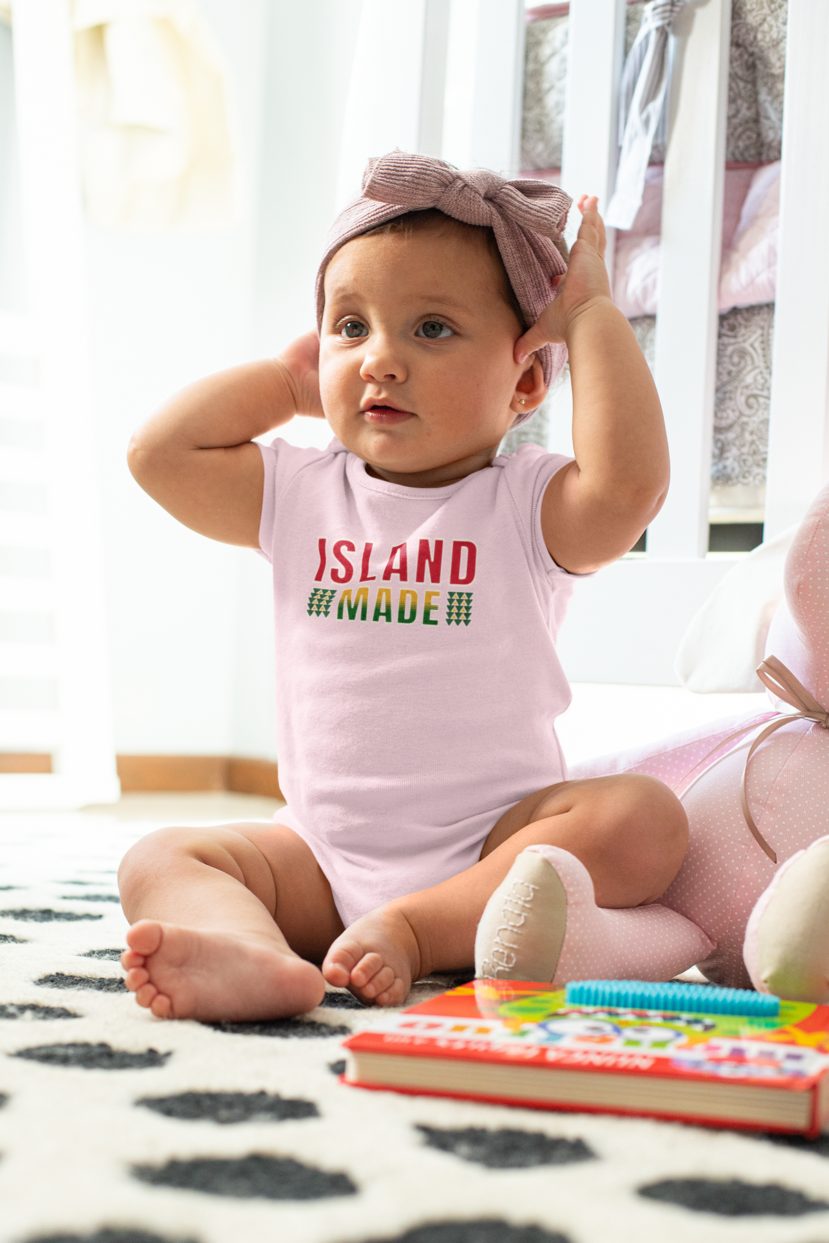 Island Made Baby Onesie, Polynesian Mixed Heritage Baby Bodysuit, Pacific Islander Pride Baby Shower Gift, Cute Island Culture Romper