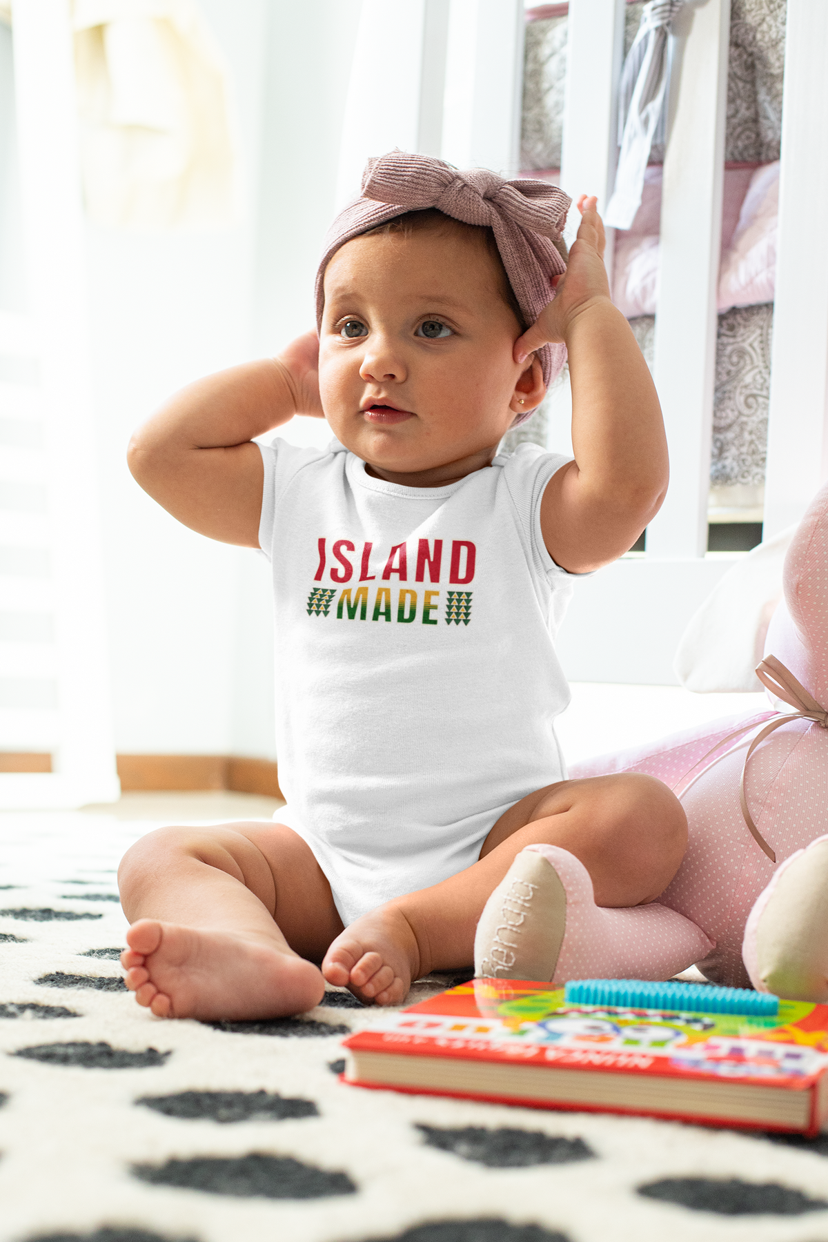 Island Made Baby Onesie, Polynesian Mixed Heritage Baby Bodysuit, Pacific Islander Pride Baby Shower Gift, Cute Island Culture Romper