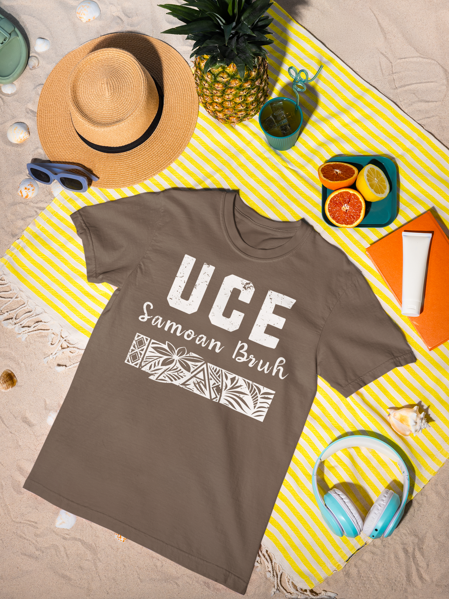 Samoan Bruh UCE Graphic T-Shirt | Bold Island Tatau Print Streetwear