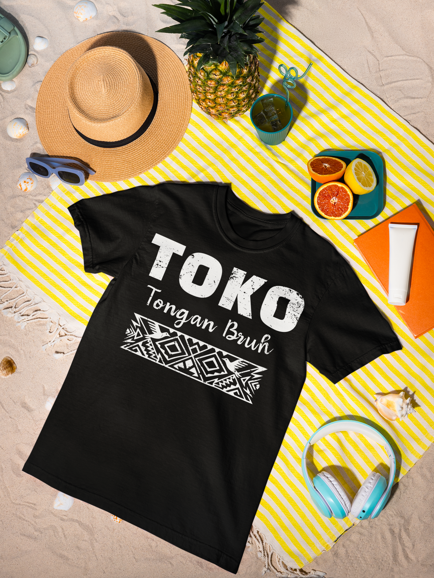Tongan Bruh UCE Graphic Tee - Bold Island Tatau Print Streetwear