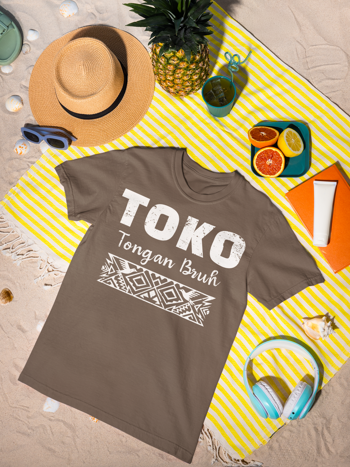 Tongan Bruh UCE Graphic Tee - Bold Island Tatau Print Streetwear