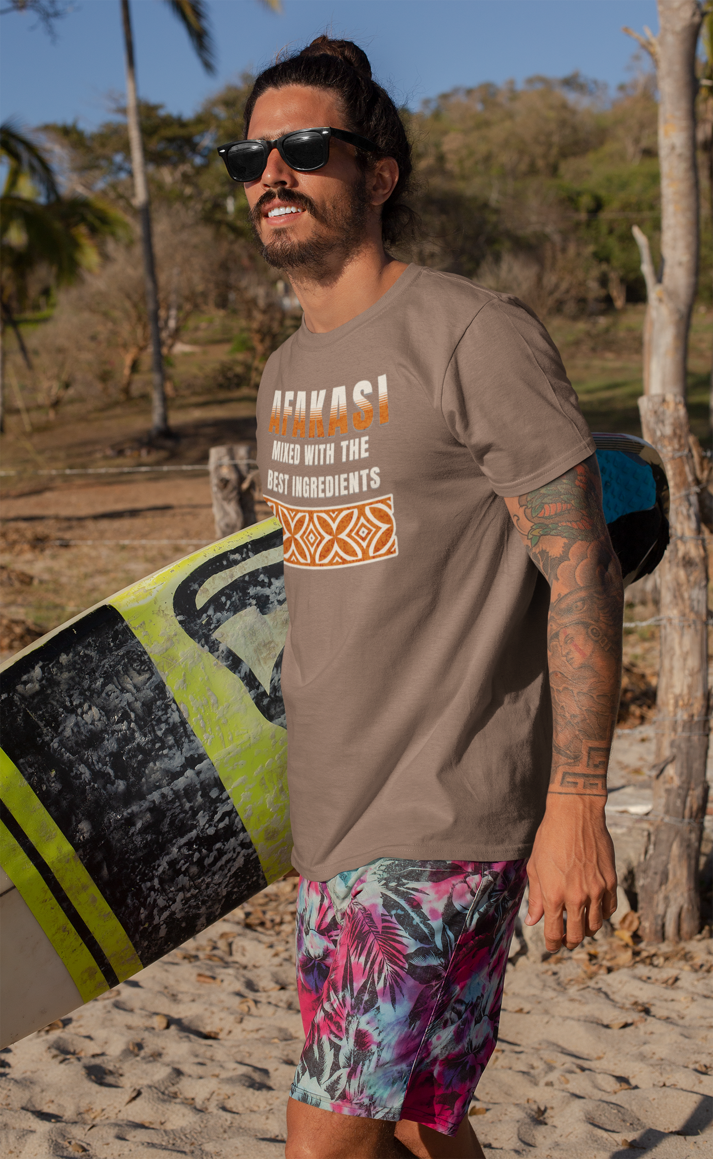 Afakasi Heritage Graphic Tee – Polynesian Roots & Culture